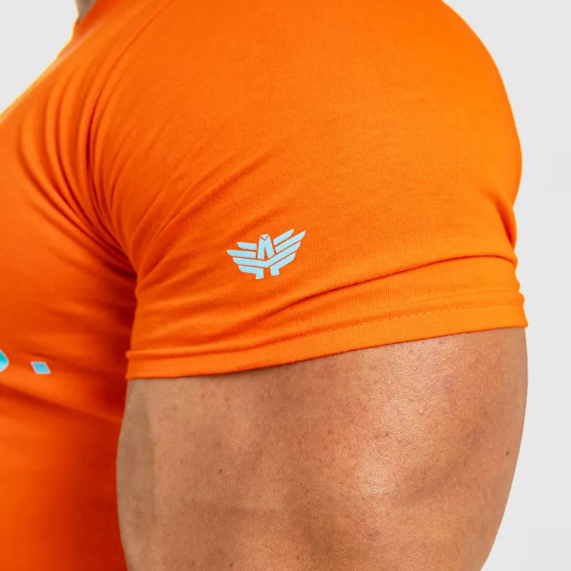 Tricou fitness pentru bărbați Iron Aesthetics Be Stronger, portocaliu-3