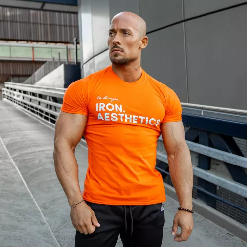 Tricou fitness pentru bărbați Be Stronger, portocaliu