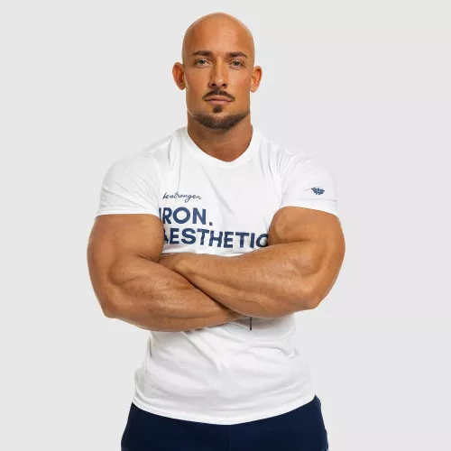Tricou fitness pentru bărbați Be Stronger, alb