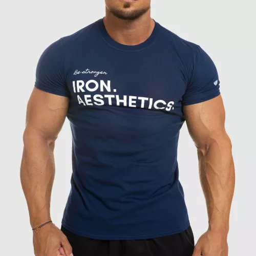 Tricou fitness pentru bărbați Be Stronger, albastru
