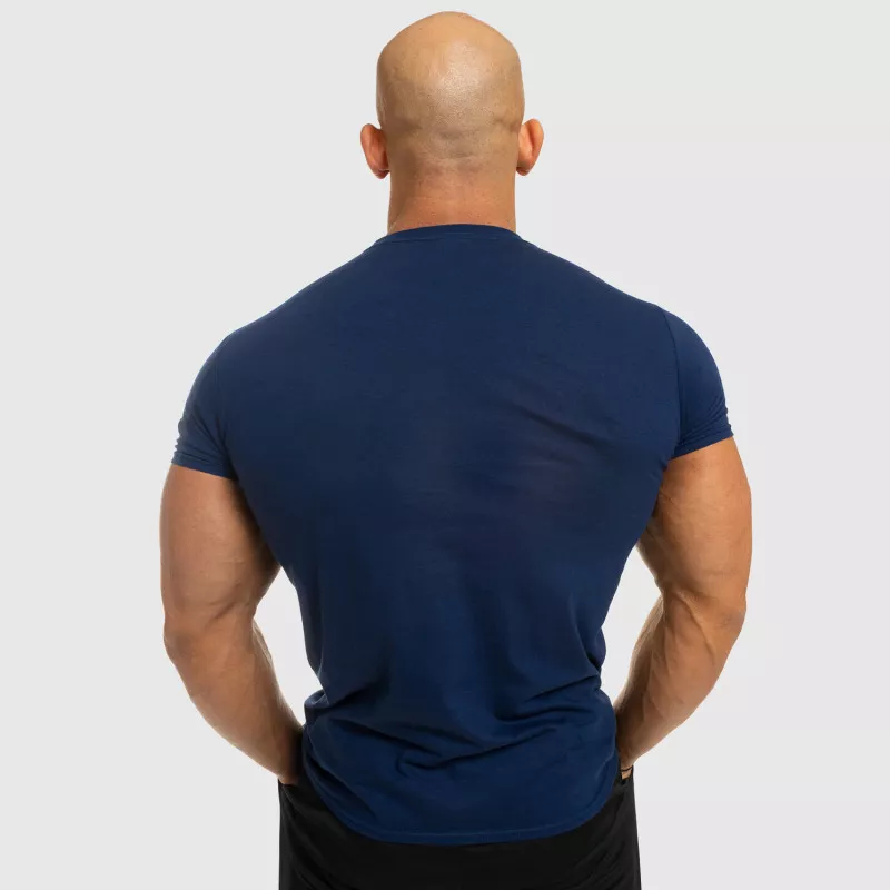 Tricou fitness pentru bărbați Iron Aesthetics Be Stronger, albastru-5