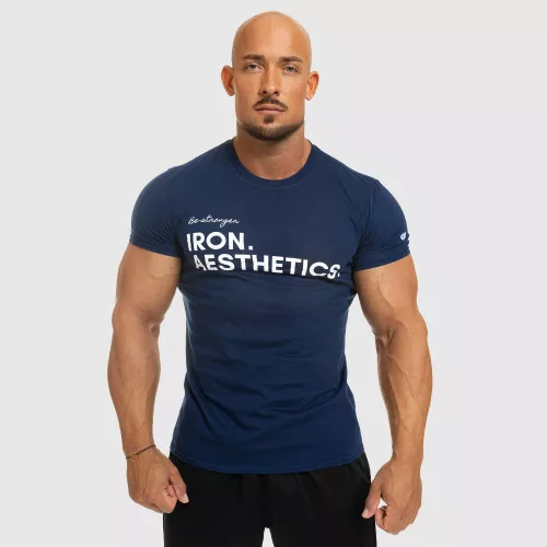 Tricou fitness pentru bărbați Be Stronger, albastru