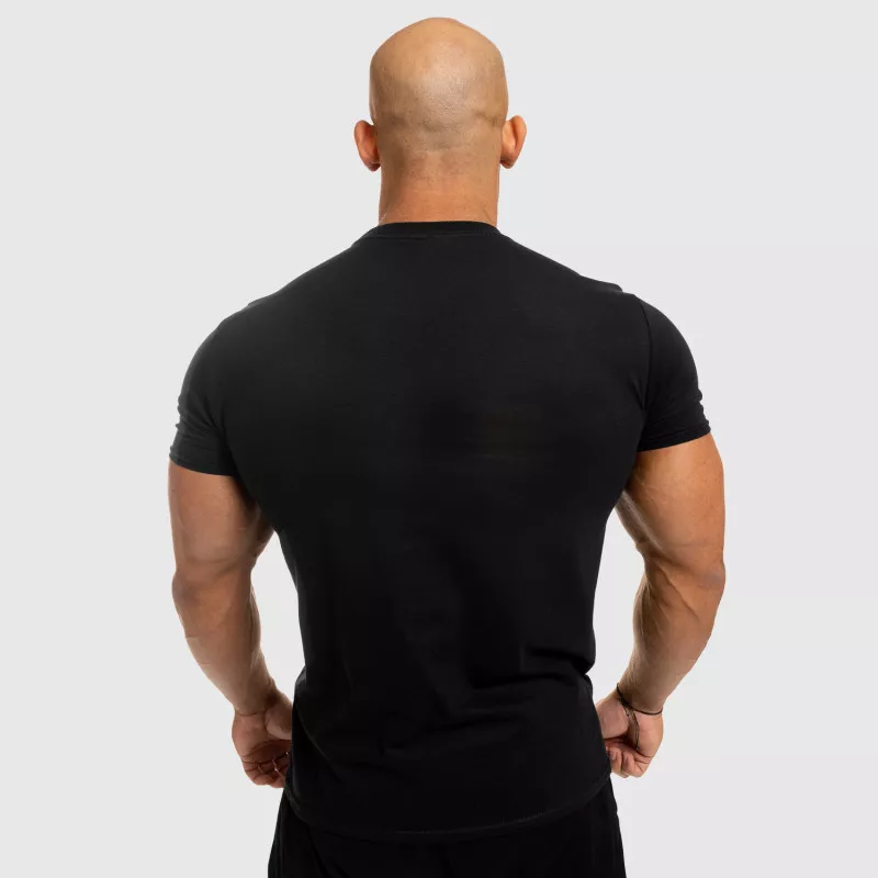 Tricou fitness pentru bărbați Iron Aesthetics Standard, negru-4