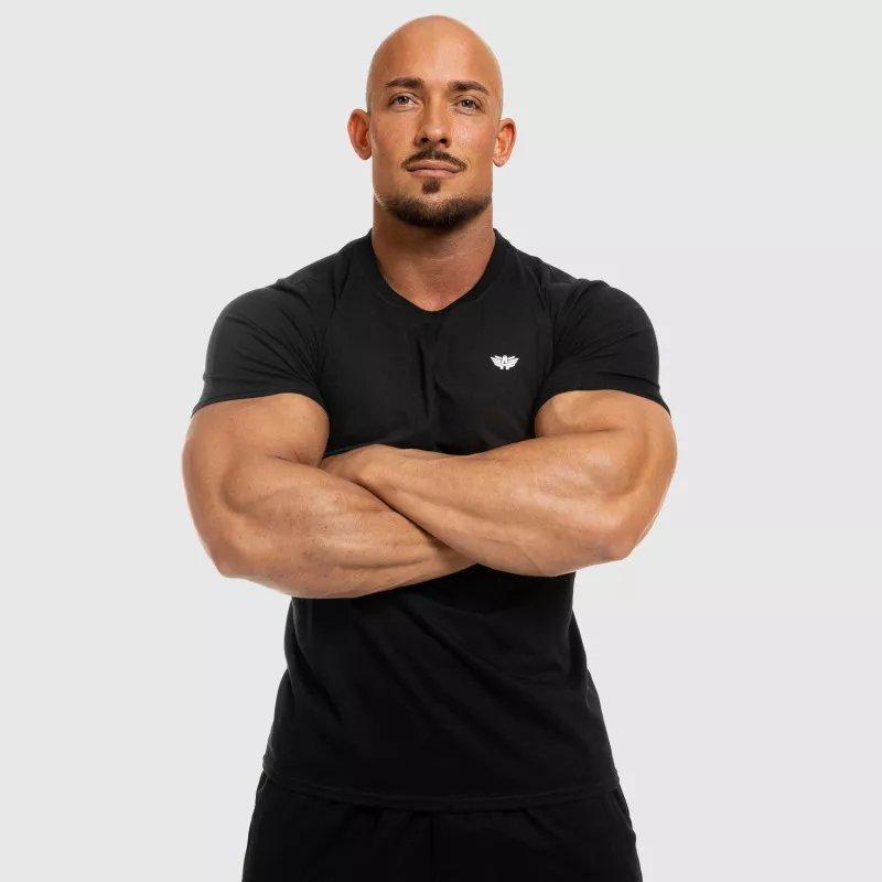 Tricou fitness pentru bărbați Iron Aesthetics Standard, negru-5