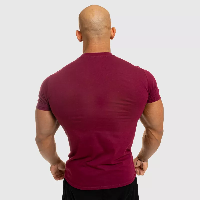 Tricou fitness pentru bărbați Iron Aesthetics Standard, vișiniu-5