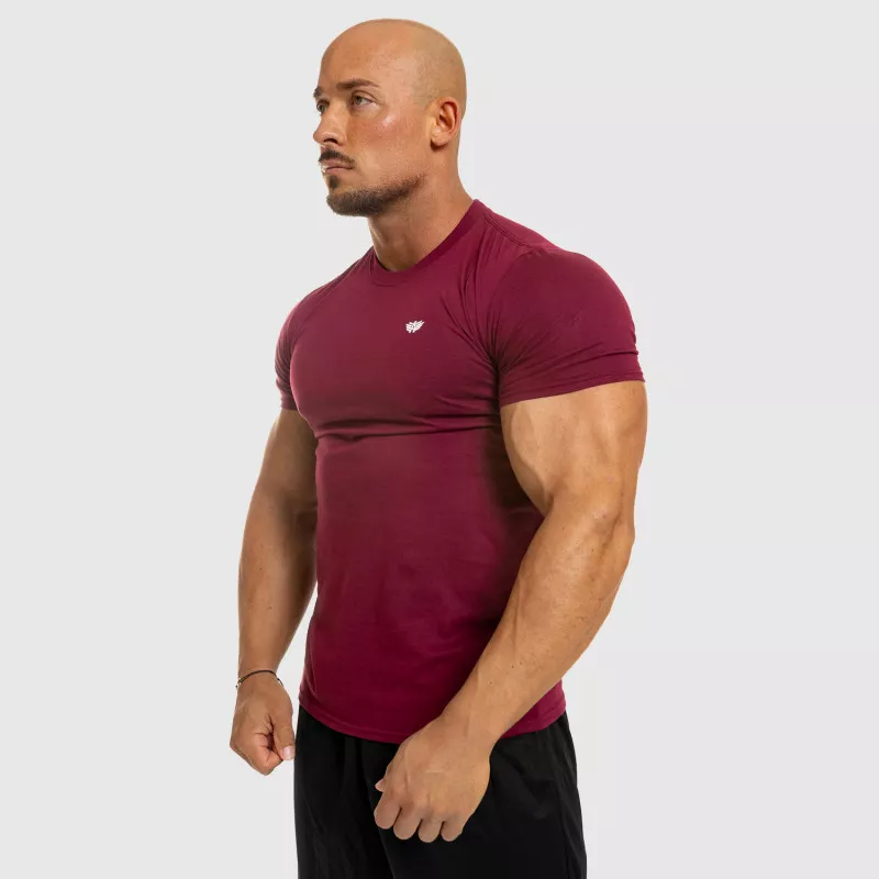 Tricou fitness pentru bărbați Iron Aesthetics Standard, vișiniu-7