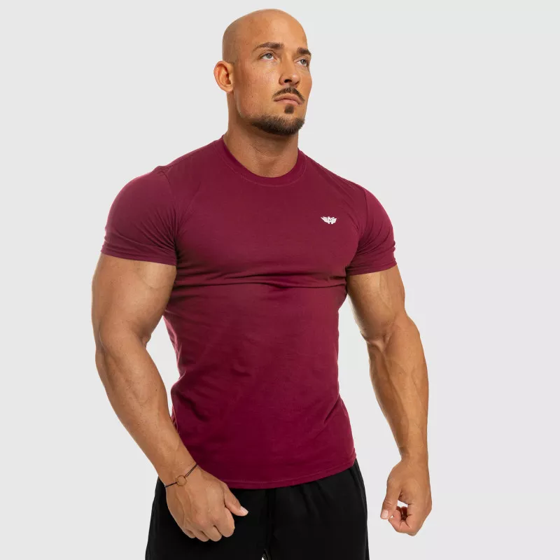 Tricou fitness pentru bărbați Iron Aesthetics Standard, vișiniu-8