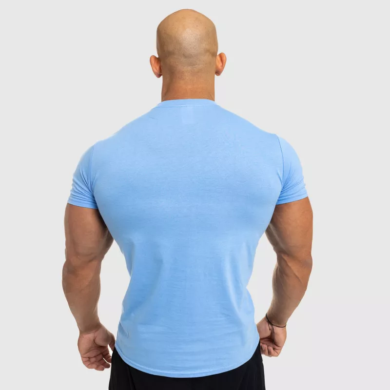 Tricou fitness pentru bărbați Iron Aesthetics Standard, albastru-4