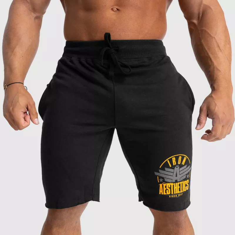 Pantaloni scurți de trening pentru bărbați Iron Aesthetics Force, negrii-2