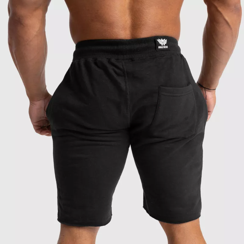 Pantaloni scurți de trening pentru bărbați Iron Aesthetics Force, negrii-4