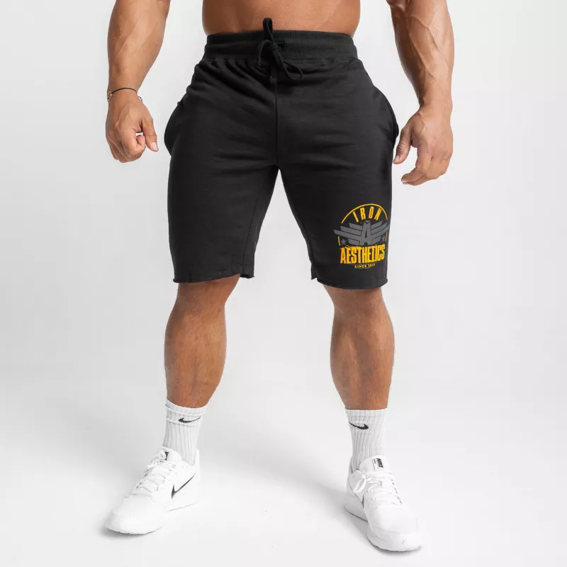 Pantaloni scurți de trening pentru bărbați Iron Aesthetics Force, negrii-1