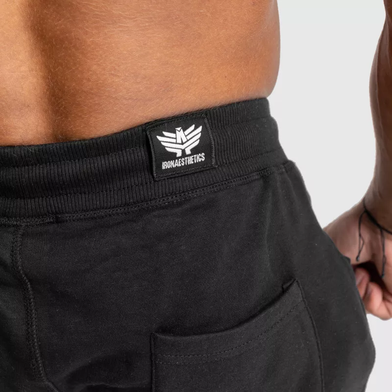 Pantaloni scurți de trening pentru bărbați Iron Aesthetics Force, negrii-6
