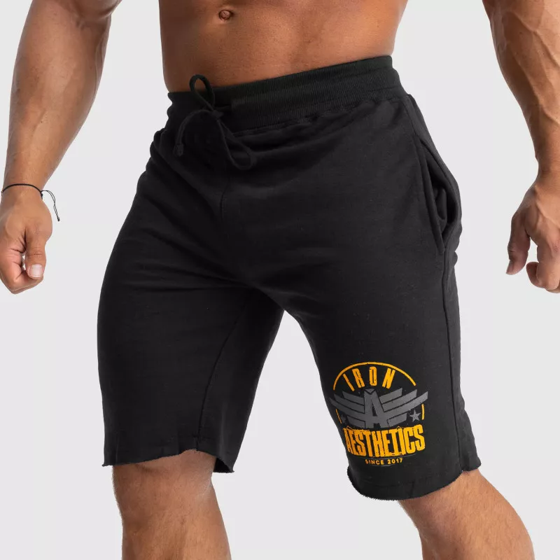 Pantaloni scurți de trening pentru bărbați Iron Aesthetics Force, negrii-3