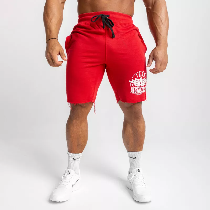Pantaloni scurți de trening pentru bărbați Iron Aesthetics Force, roșii-1
