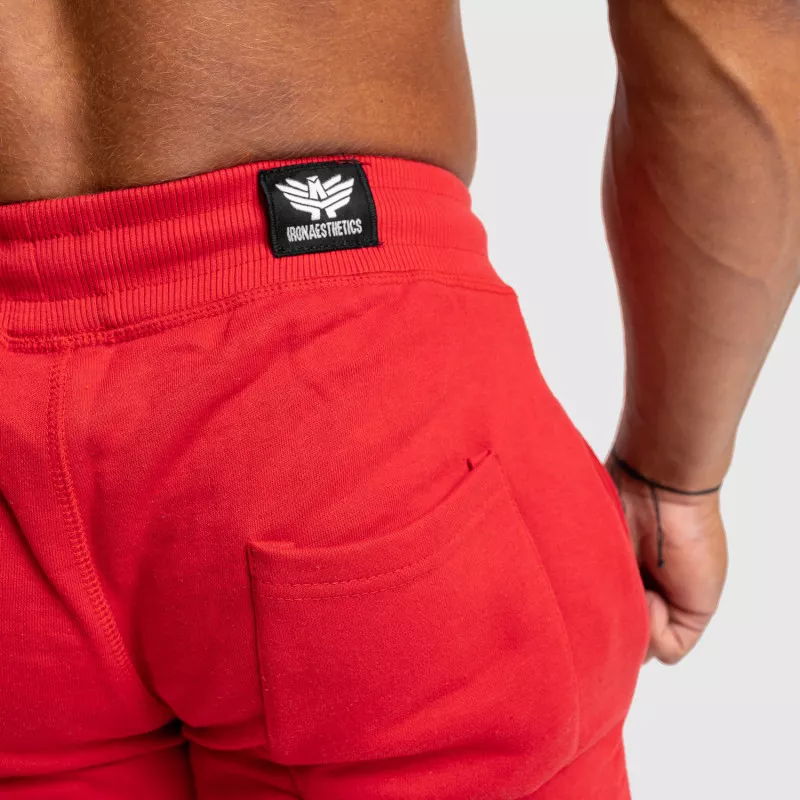 Pantaloni scurți de trening pentru bărbați Iron Aesthetics Force, roșii-6