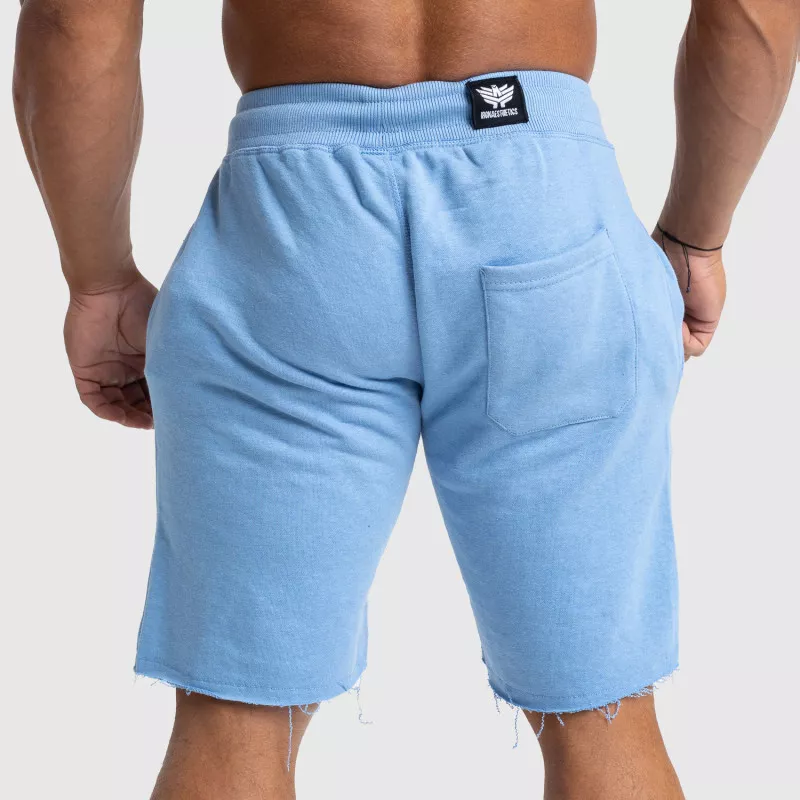 Pantaloni scurți de trening pentru bărbați Iron Aesthetics Force, albastru deschis-4