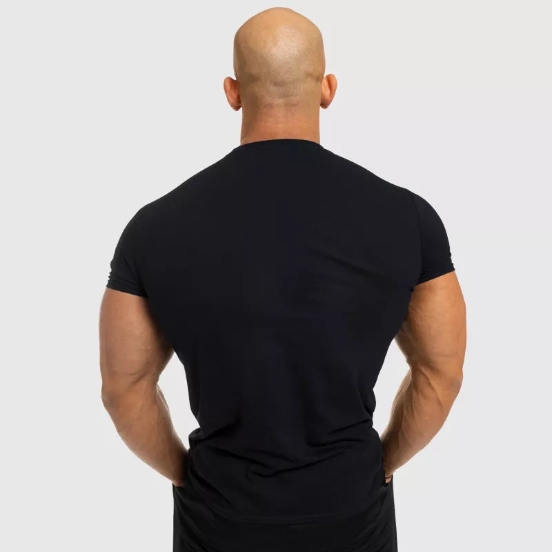 Tricou fitness pentru bărbați Iron Aesthetics Be Stronger, negru-4