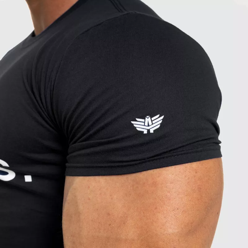 Tricou fitness pentru bărbați Iron Aesthetics Be Stronger, negru-5