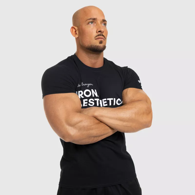 Tricou fitness pentru bărbați Iron Aesthetics Be Stronger, negru-7