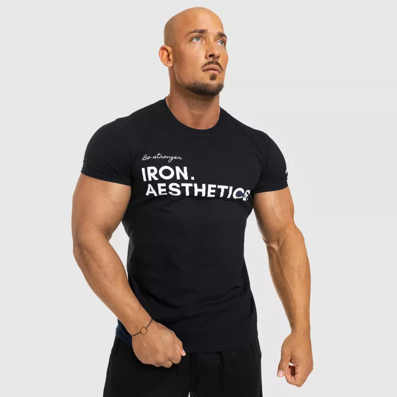 Tricou fitness pentru bărbați Iron Aesthetics Be Stronger, negru-8