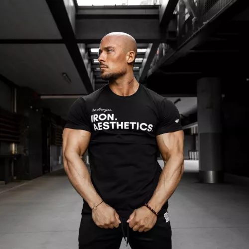 Tricou fitness pentru bărbați Be Stronger, negru