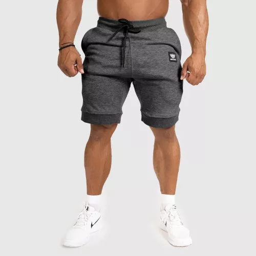 Pantaloni scurți de trening pentru bărbați Badge, gri închis
