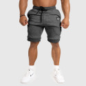 Pantaloni scurți de trening pentru bărbați Iron Aesthetics Badge, gri închis