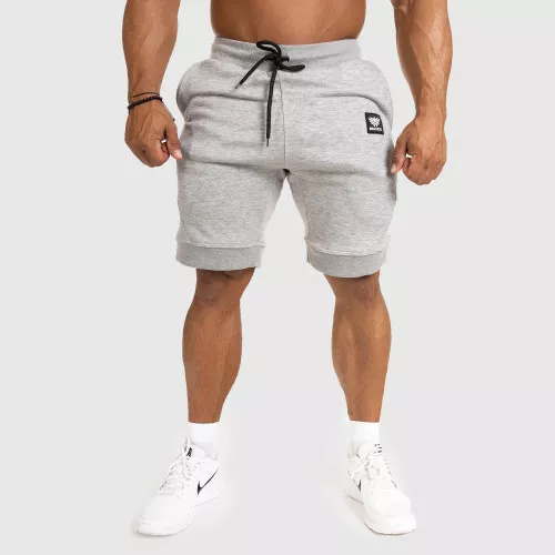 Pantaloni scurți de trening pentru bărbați Badge, gri deschis