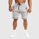Pantaloni scurți de trening pentru bărbați Iron Aesthetics Badge, gri deschis