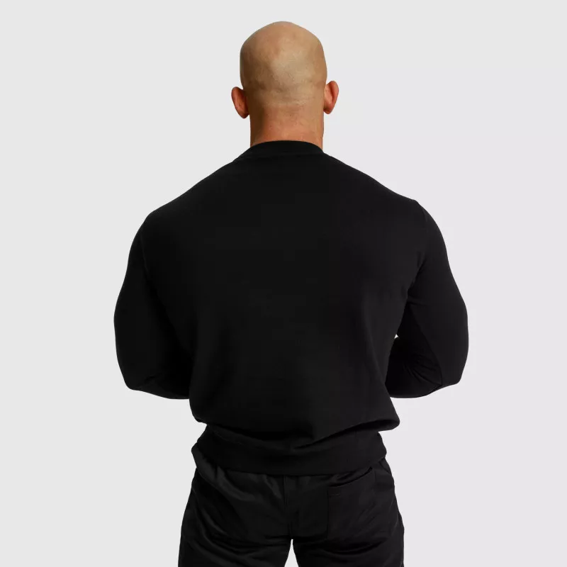 Hanorac fără glugă Iron Aesthetics Boxed, negru-3