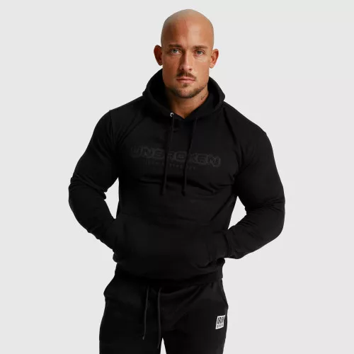 Hanorac fitness fără fermoar Unbroken, negru