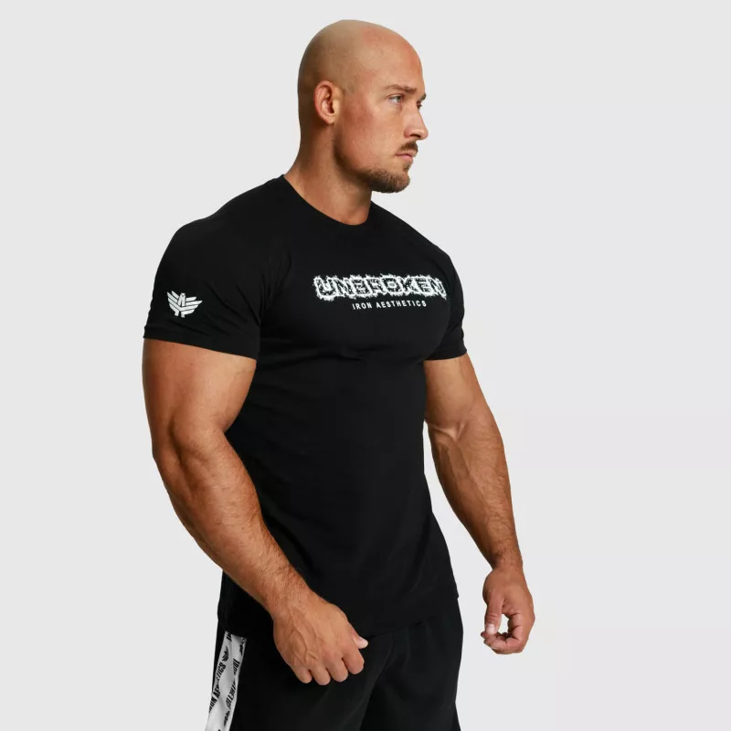 Tricou fitness pentru bărbați Iron Aesthetics Unbroken, negru-6