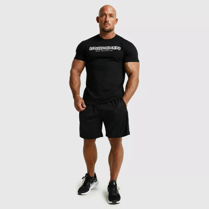 Tricou fitness pentru bărbați Iron Aesthetics Unbroken, negru-7