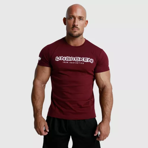 Tricou fitness pentru bărbați Unbroken, vișiniu