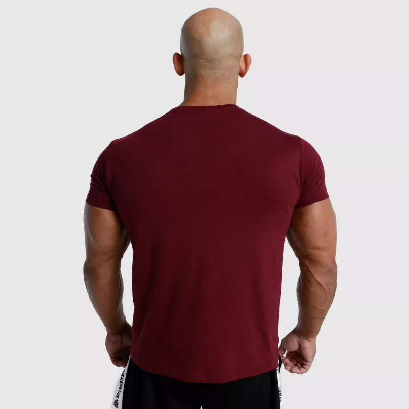 Tricou fitness pentru bărbați Iron Aesthetics Unbroken, vișiniu-4
