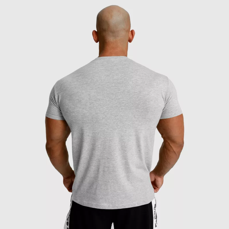 Tricou fitness pentru bărbați Iron Aesthetics Unbroken, gri-4