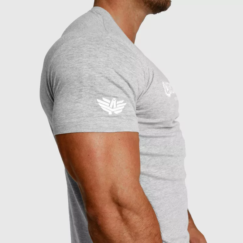 Tricou fitness pentru bărbați Iron Aesthetics Unbroken, gri-3