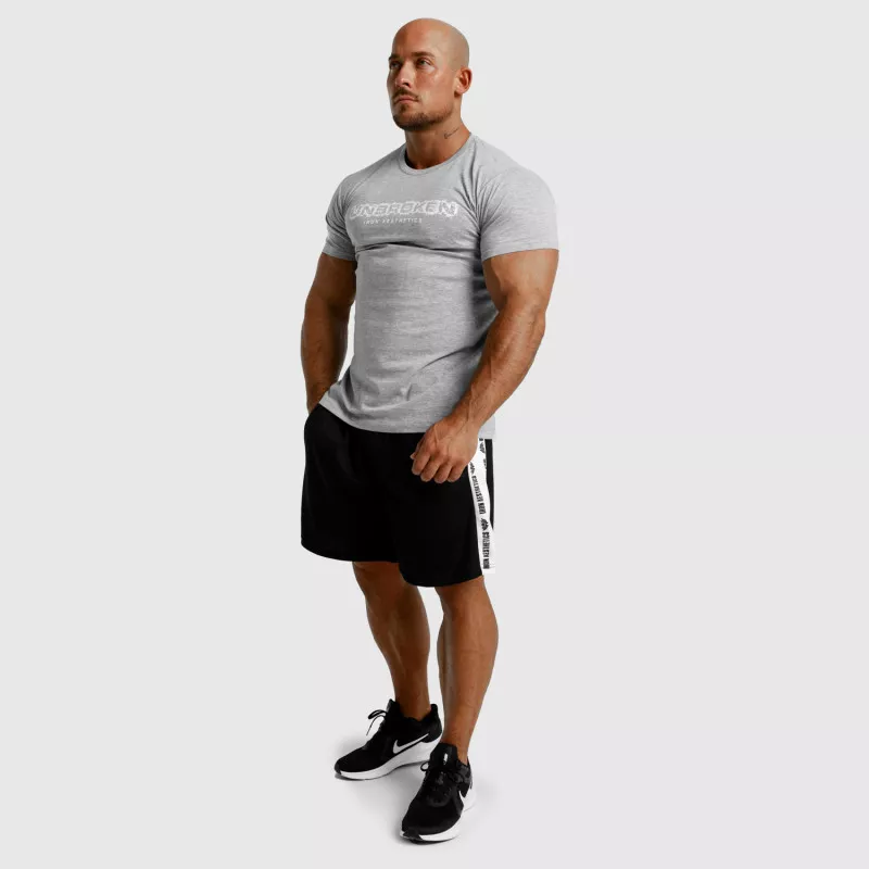 Tricou fitness pentru bărbați Iron Aesthetics Unbroken, gri-5