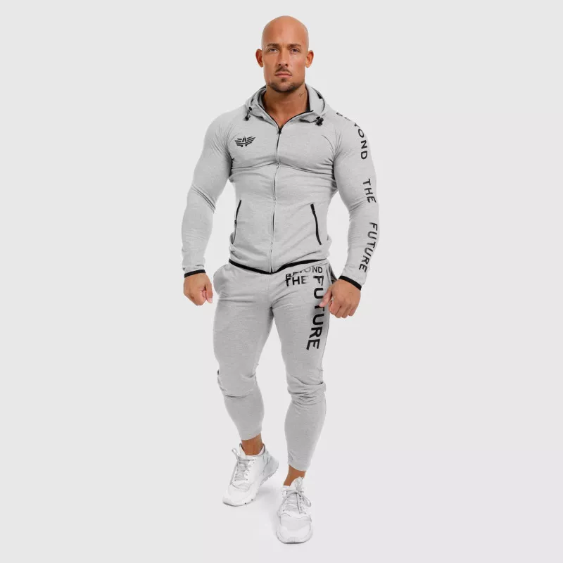 Pantaloni de trening pentru bărbați Slim Fit Beyond the Future, gri-6