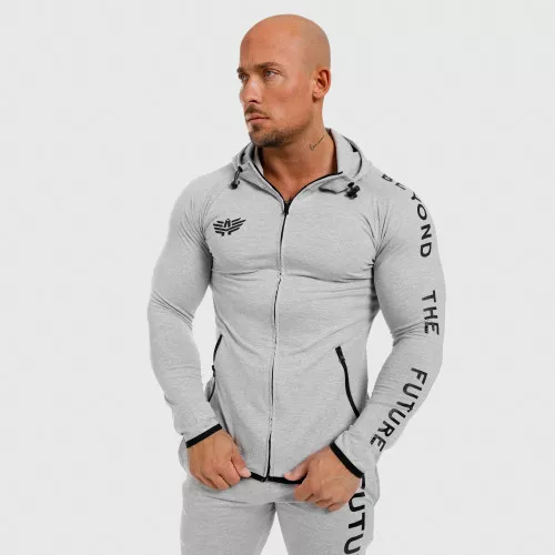 Hanorac Slim Fit pentru bărbați Beyond the Future, gri