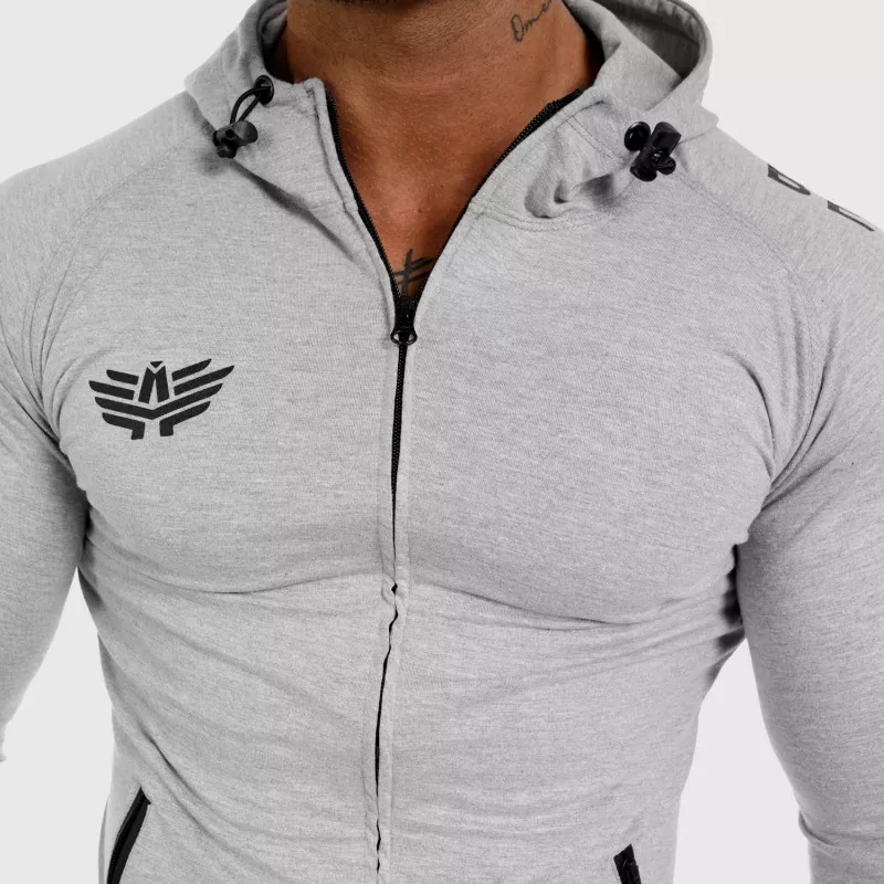 Hanorac Slim Fit pentru bărbați Beyond the Future, gri-2