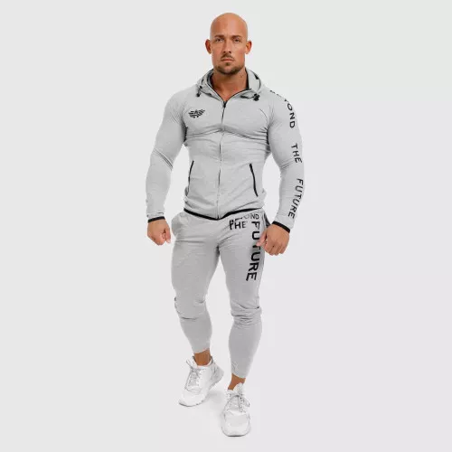 Set trening sport pentru bărbați Slim Fit Iron Aesthetics Beyond the Future, gri