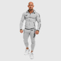 Set trening sport pentru bărbați Slim Fit Iron Aesthetics Beyond the Future, gri