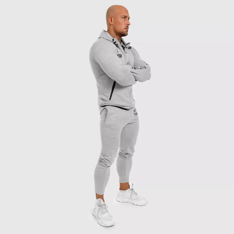 Set trening sport pentru bărbați Slim Fit Iron Aesthetics Beyond the Future, gri-3
