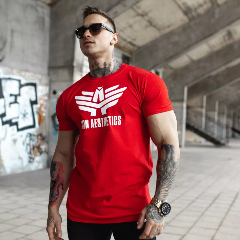Tricou Ultrasoft Iron Aesthetics, roșu-3