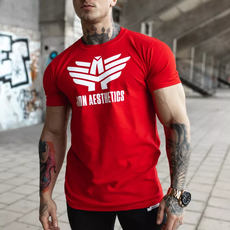 Tricou Ultrasoft Iron Aesthetics, roșu-2