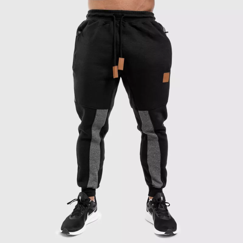 Pantaloni de trening Jogger Iron Aesthetics Element, negri-2