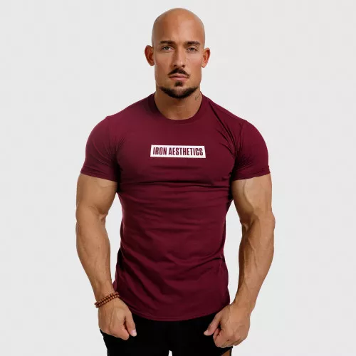Tricou fitness pentru bărbați Boxed, vișiniu