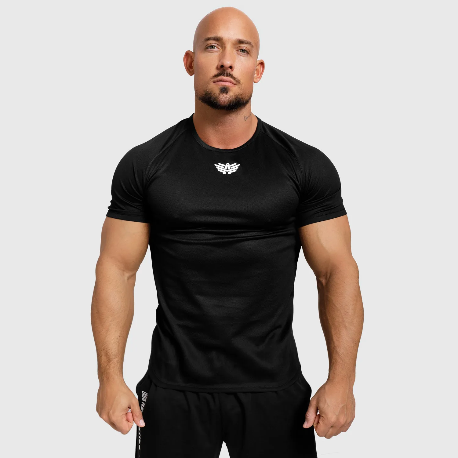Tricou funcțional pentru bărbați Iron Aesthetics Performance, negru-1