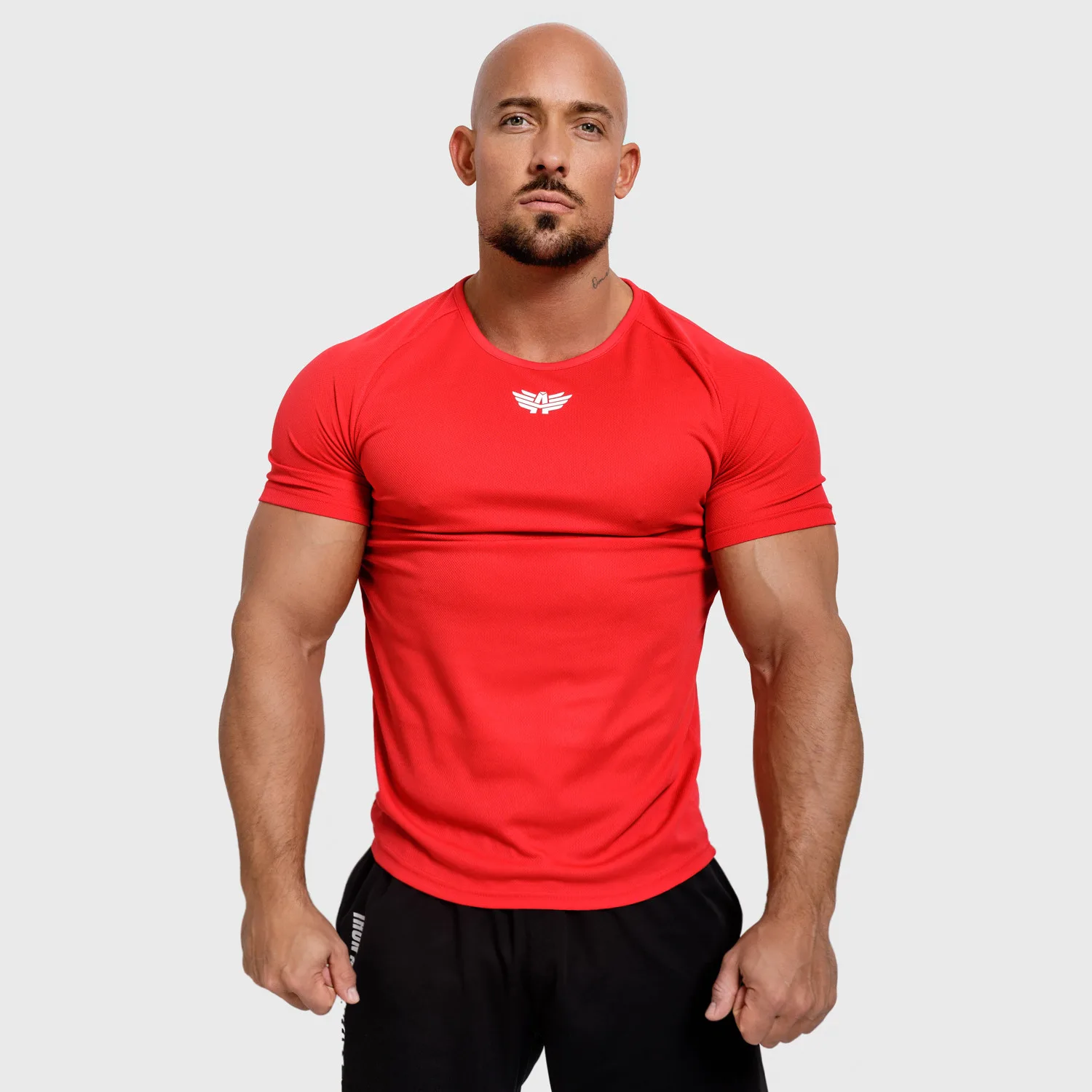 Tricou funcțional pentru bărbați Iron Aesthetics Performance, roșu-1